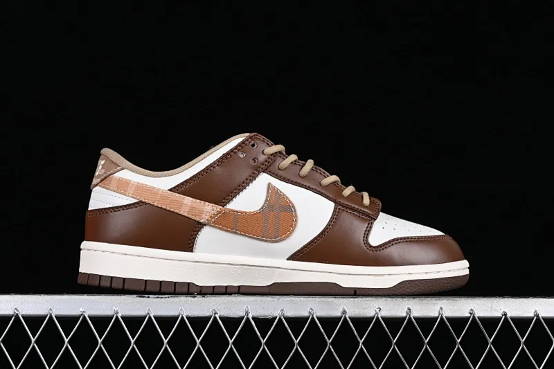 All categories Nk SB Dunk series Nk SB Dunk Low low-top sneakers F version Nk Dunk Low "Brown Plaid" white and brown stitching SB low-top casual sneakers FV3653-191